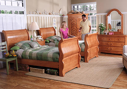 Twin Sleigh Guest Bedroom