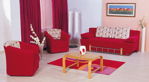 Red Living Room