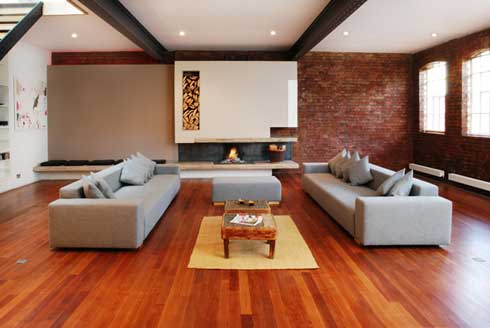 Modern Blue Living Room