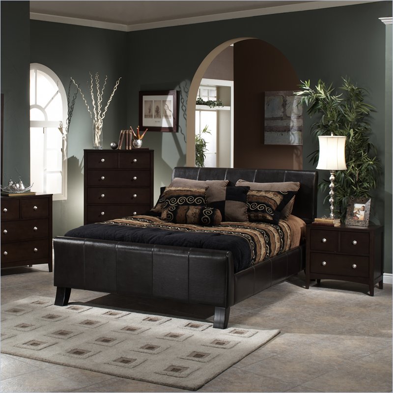 Black Leather Bedroom Furniture