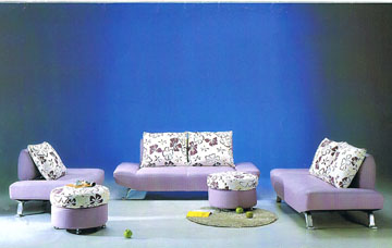 Purple Flower Living Room