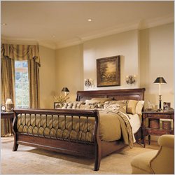 Elegant Natural Wood Bed