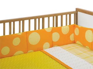 Orange Circle Bedding