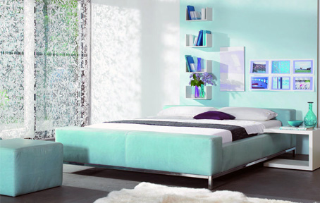 Aqua Bedroom Design