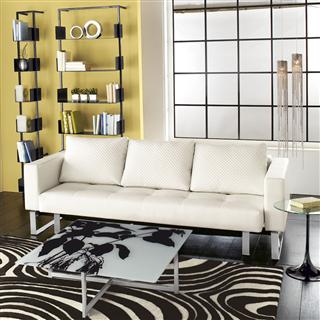 White Fabric Sofa