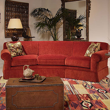 Red Fabric Sofa