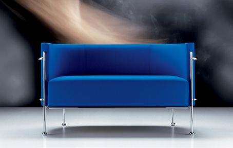 Blue Fabric Sofa