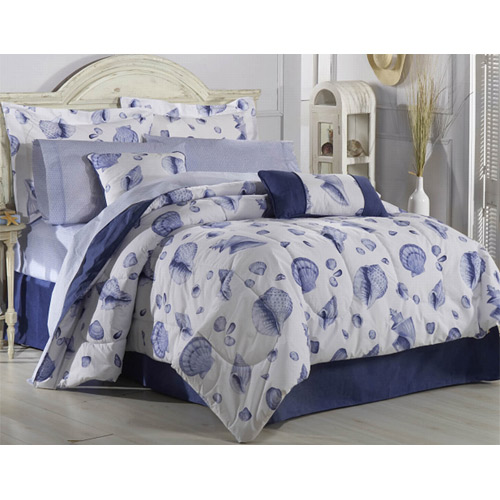 Blue Seashell Bedding