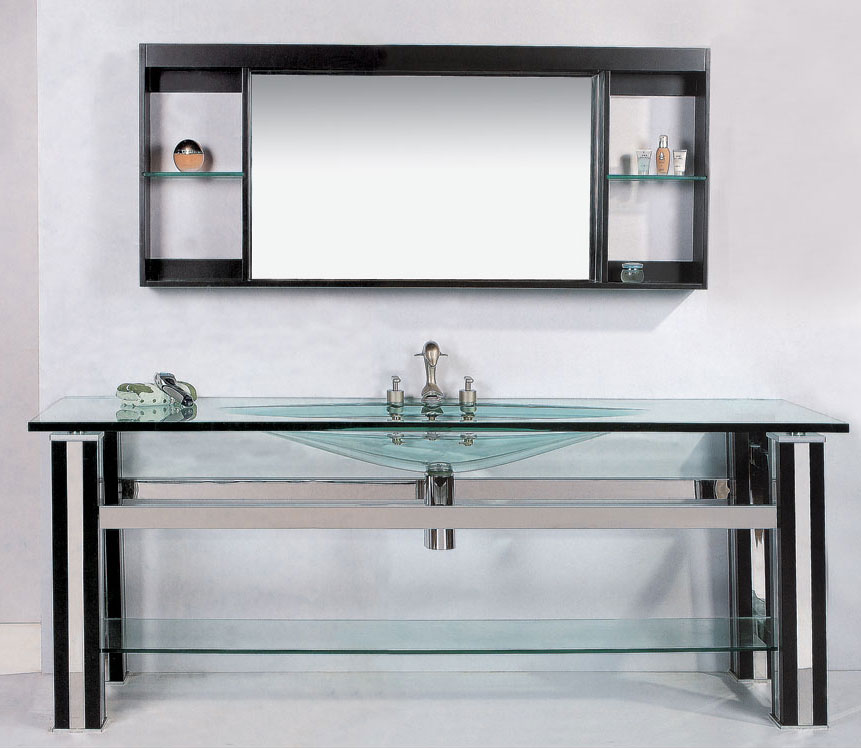 Glass Bathroom Vanity