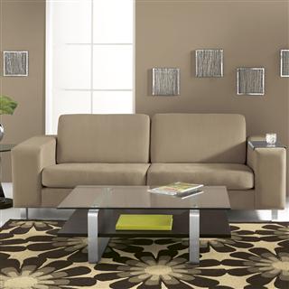 Tan Living Room Sofa