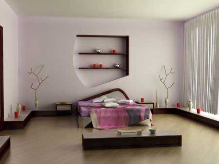 Funky and Natural Bedroom Design