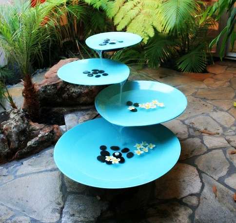 Blue Garden Fountain