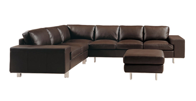 Brown Leather Sofa