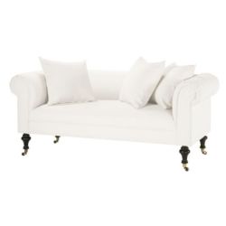 White Fabric Sofa