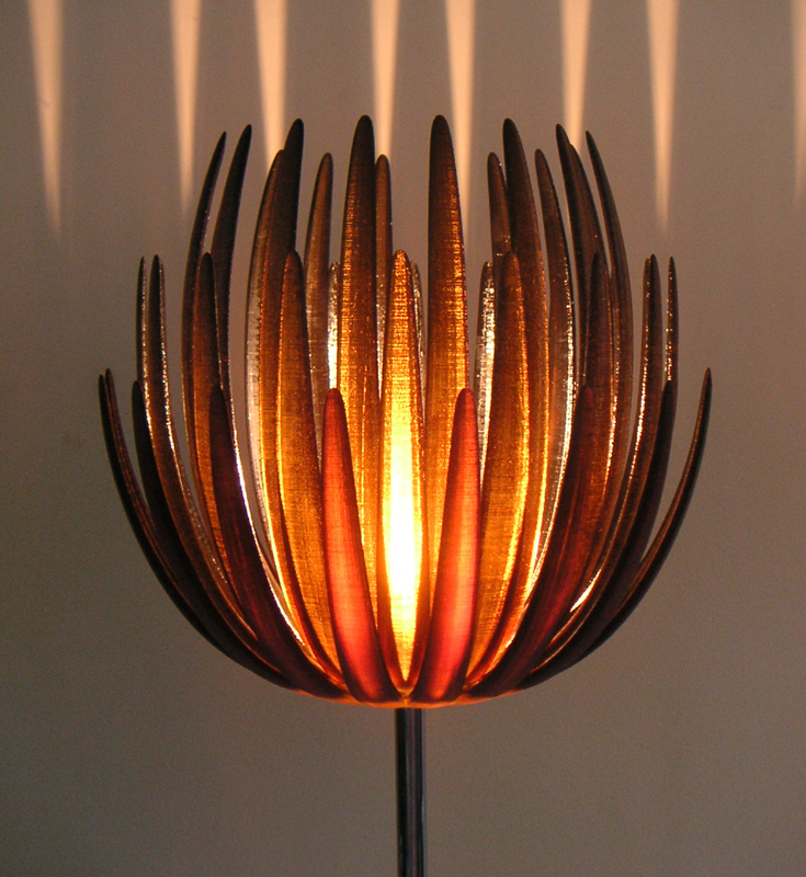 Casablanca Glass Table Lamp