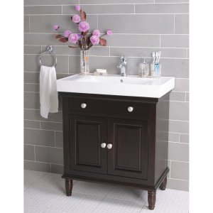 Vanity with Porcelain Sink
