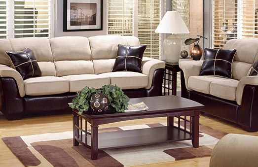Leather Sofa Set