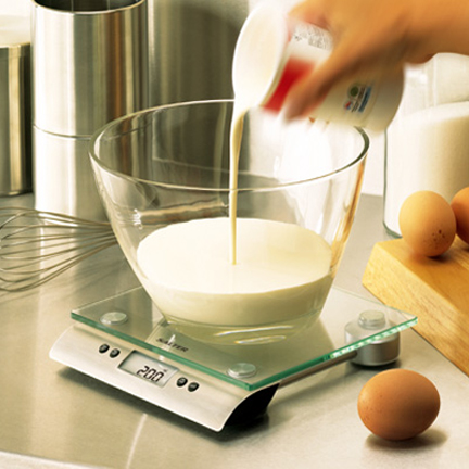 Electronic Scale with Glass Platform