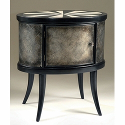 Finishing Touches Oval Drum Table