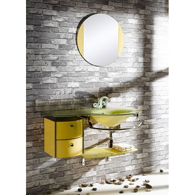 Yellow Modern Bathroom