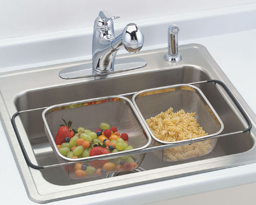 Over the Sink Double Colander