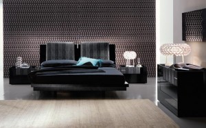 Contemporary Diamond Platform Bedroom Set