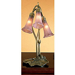 Lily Cranberry Lamp