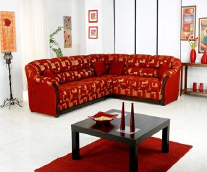 Red Modern Sectional Sofa