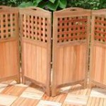 Outdoor Hardwood Screen