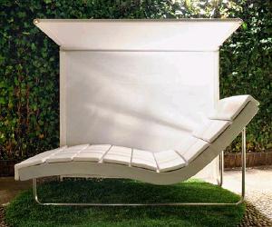 White Outdoor Chaise Lounge