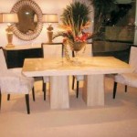 Modern Beige Dining Table