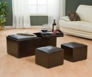 Double Storage Ottoman