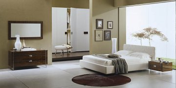 Leather Platform Bedroom Furniture Set