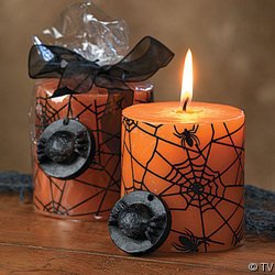 Halloween Spider Candle
