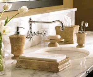 Hand-carved Marble Bath Accessories