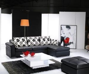 Italian Sectional Sofa and Ottoman