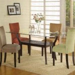 Modern Cappuchino Base Square Glass Table Modern Cappuchino Base Square Glass Table