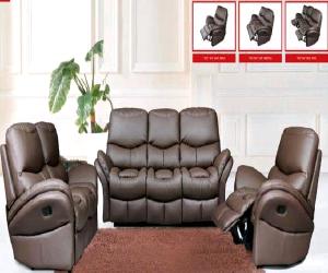 Modern Leather Living Room Set