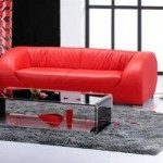 Modern Red Leather Sofa Modern Red Leather Sofa