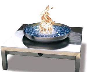 Square  Stainless Steel Fire Pit
