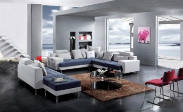 Italian Leather Sectional