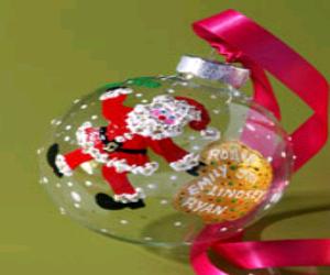 Personalized Santa Christmas Ornament