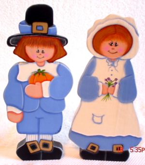 Thanksgiving Wooden Pilgrims