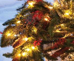 Winter Berry Pre-lit Urn Greenery