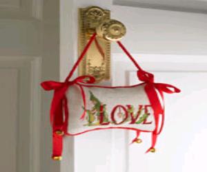 Love Doorknob Pillow