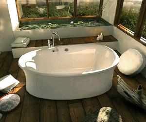 Pearl White Bathtub