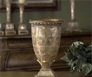Capiz Footed Vase