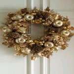 Goldern Fruit Wreath