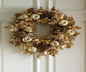 Goldern Fruit Wreath