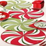 Candy Cane Peppermint Candy Table Runner